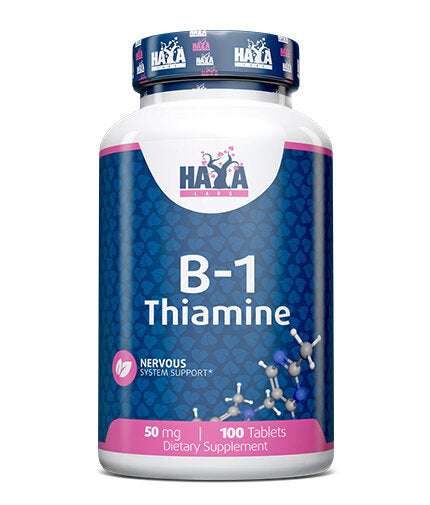 Vitamin B-1 /Thiamine/ 50mg. / 100 tabs.  Haya Labs - Nutra Best Bulgaria