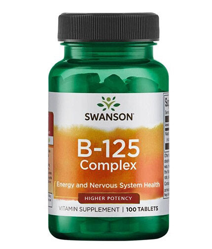 Vitamin B-125 Complex / 100 Tabs. - 0  Swanson - Nutra Best Bulgaria