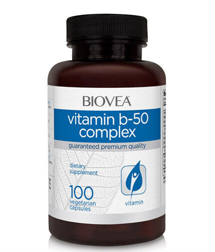 Vitamin B-50 Complex 50 mg / 100 Caps  Biovea - Nutra Best Bulgaria