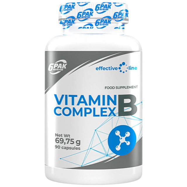 Vitamin B Complex - 90 капсули  6PAK Nutrition - Nutra Best Bulgaria