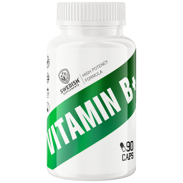 Vitamin B+ Complex - 90 капсули  Swedish Supplements - Nutra Best Bulgaria