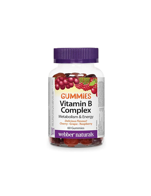 Vitamin B Complex Gummies - Витамин B комплекс гъми, 60 желирани таблетки  Webber Naturals - Nutra Best Bulgaria