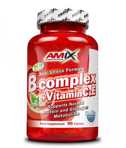 Vitamin B-Complex  + Vitamin C & E / 90 Tabs.  AMIX - Nutra Best Bulgaria