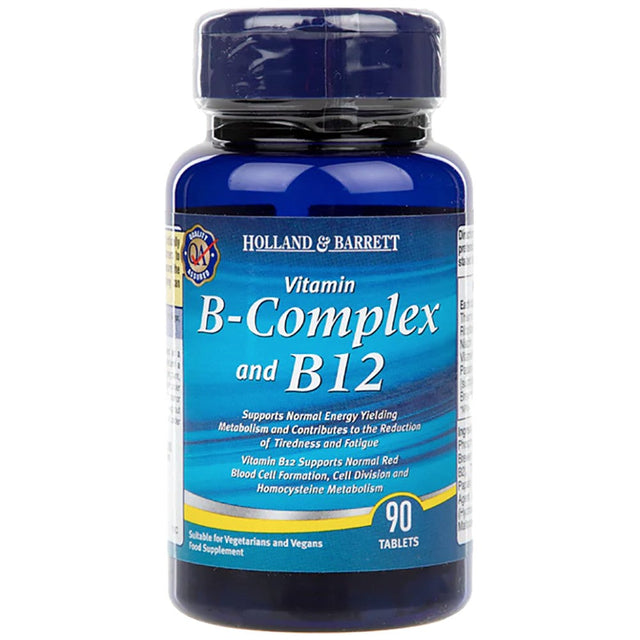Vitamin B-Complex and B12 90 Таблетки  Holland & Barrett - Nutra Best Bulgaria