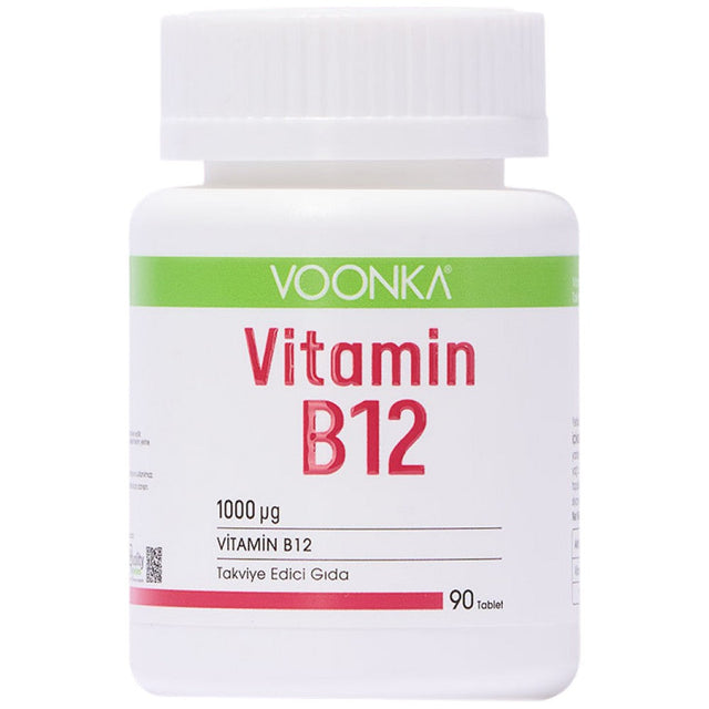 Vitamin B12 1000 mcg - 90 Таблетки  Voonka - Nutra Best Bulgaria