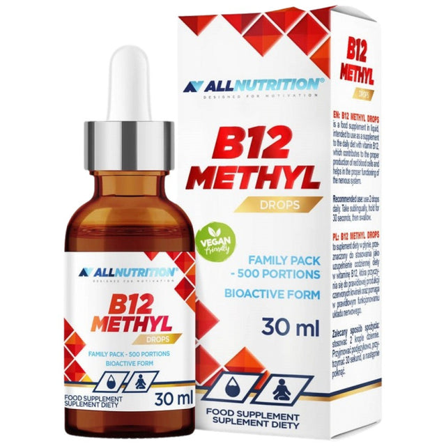 Vitamin B12 Methyl Drops - 30 мл  AllNutrition - Nutra Best Bulgaria