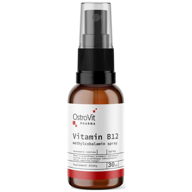 Vitamin B12 Methylcobalamin 100 mcg Spray 30 мл  OstroVit - Nutra Best Bulgaria
