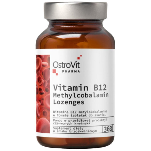 Vitamin B12 Methylcobalamin | Lozenges 360 Подезични таблетки  OstroVit - Nutra Best Bulgaria