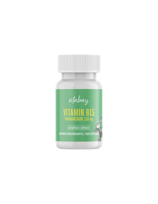 Vitamin B15 / Витамин В15 (Пангамова киселина), 60 капсули  Vitabay - Nutra Best Bulgaria