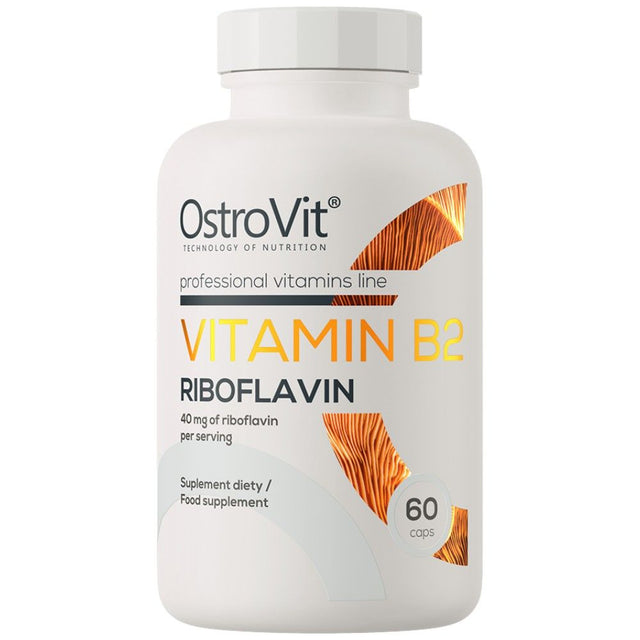 Vitamin B2 Riboflavin 40 mg - 60 капсули  OstroVit - Nutra Best Bulgaria