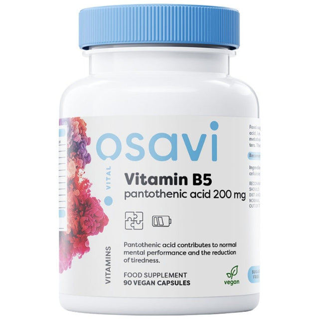 Vitamin B5 | Pantothenic Acid 200 mg - 90 капсули  Osavi - Nutra Best Bulgaria