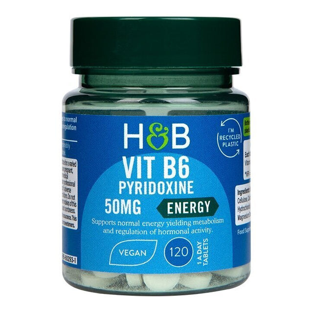 Vitamin B6 / Pyridoxine 50 mg - 120 Таблетки  Holland and Barrett - Nutra Best Bulgaria