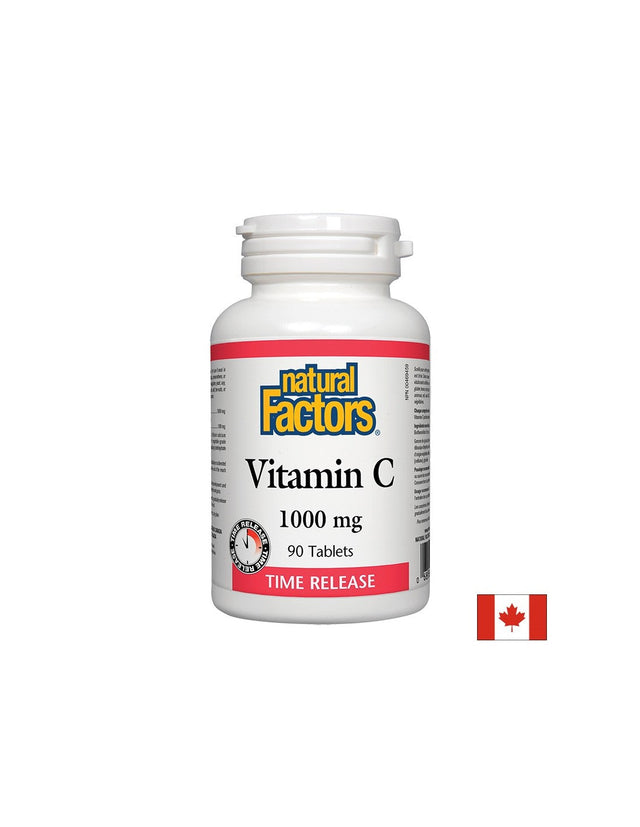 Vitamin C/ Витамин С 1000 mg и Биофлавони х 90 таблетки с удължено освобождаване Natural Factors  Natural Factors - Nutra Best Bulgaria