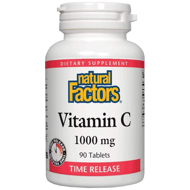 Vitamin C 1000 mg Time Release - 90 Таблетки  Natural Factors - Nutra Best Bulgaria