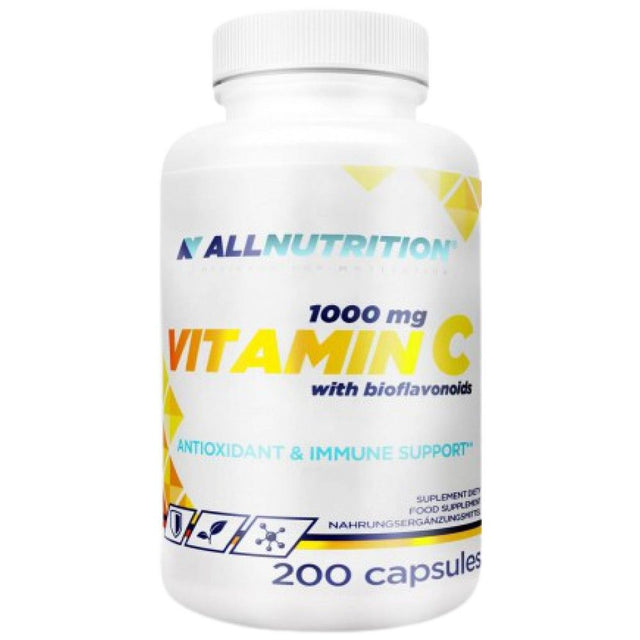 Vitamin C 1000 mg | with Bioflavonoids - 200 капсули  AllNutrition - Nutra Best Bulgaria