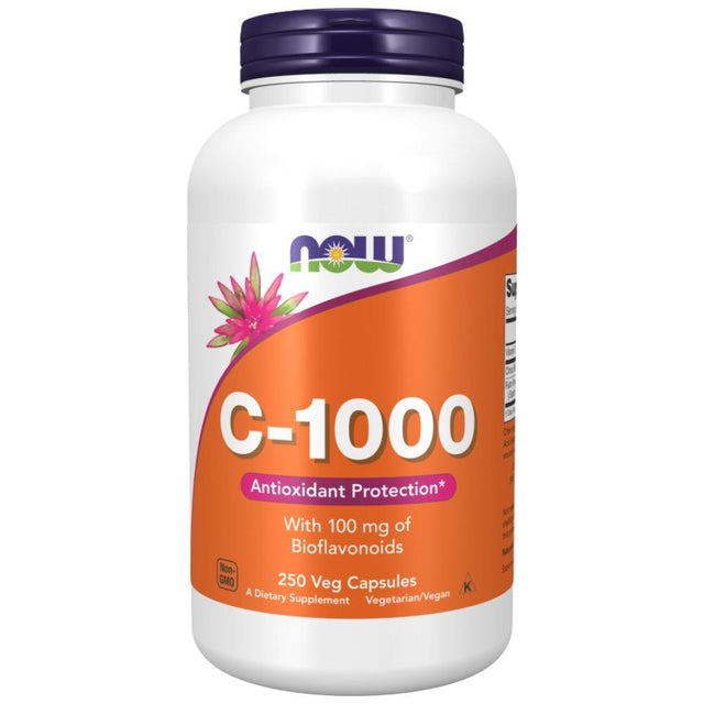 Vitamin C-1000 / with Bioflavonoids - 250 капсули  NOW Foods - Nutra Best Bulgaria