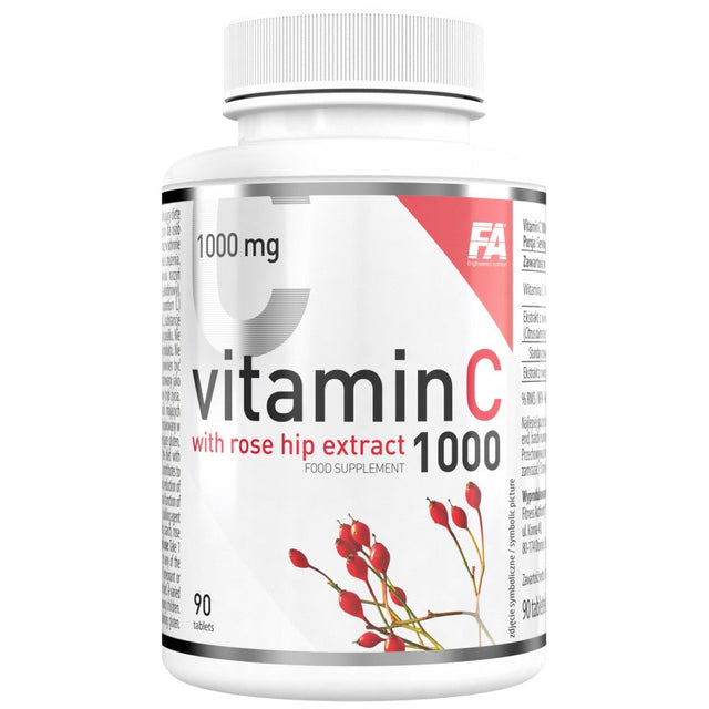 Vitamin C 1000 / with Rose Hips and Bitter Orange - 90 Таблетки  FA Nutrition - Nutra Best Bulgaria