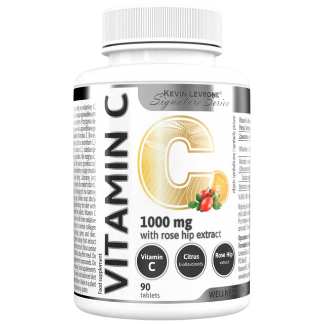 Vitamin C 1000 / with Rose Hips and Bitter Orange - 90 Таблетки  Kevin Levrone - Nutra Best Bulgaria