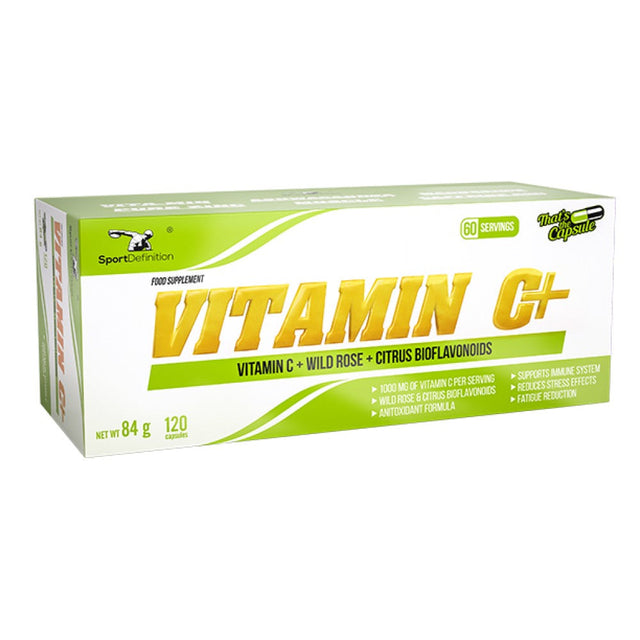 Vitamin C+ 120 капсули  Sport Definition - Nutra Best Bulgaria
