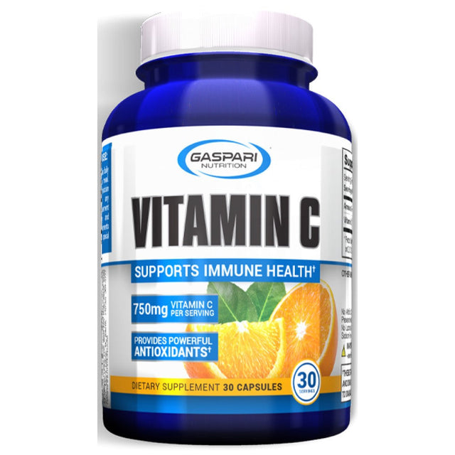 Vitamin C 750 mg / Immune System Support - 30 капсули  Gaspari Nutrition - Nutra Best Bulgaria