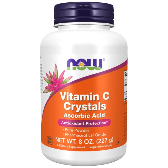 Vitamin C | Ascorbic Acid - Pharmaceutical Grade - 227 грама  NOW Foods - Nutra Best Bulgaria