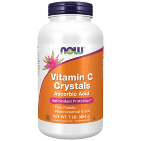 Vitamin C | Ascorbic Acid - Pharmaceutical Grade - 454 грама  NOW Foods - Nutra Best Bulgaria