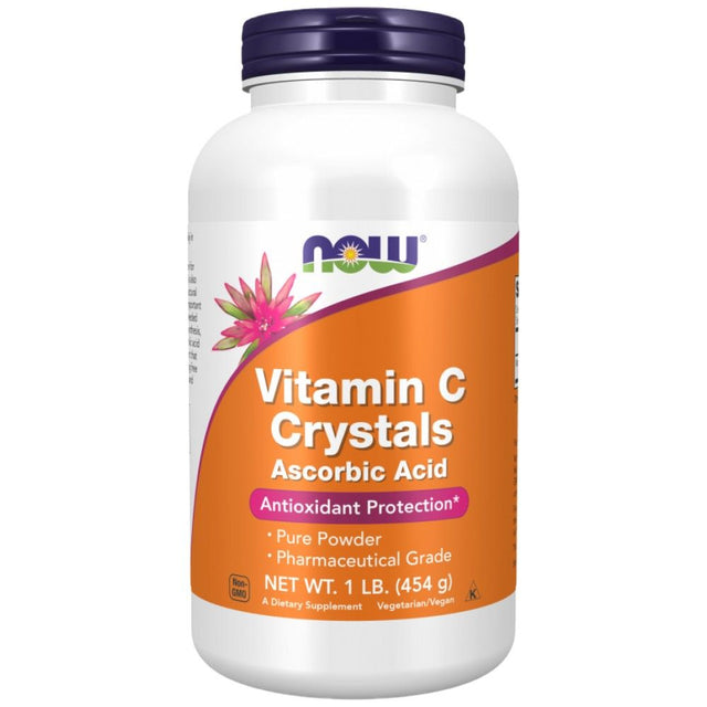 Vitamin C | Ascorbic Acid - Pharmaceutical Grade - 454 грама  NOW Foods - Nutra Best Bulgaria