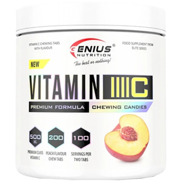 Vitamin C Chewable - 300 Таблетки  Genius Nutrition - Nutra Best Bulgaria