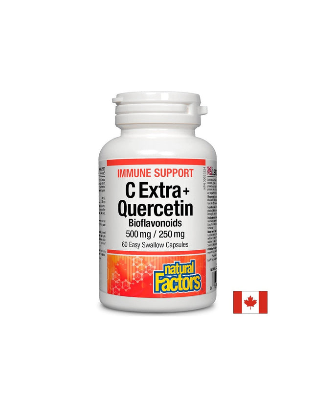 Vitamin C Extra + Quercetin 250 mg - 60 капсули  Natural Factors - Nutra Best Bulgaria