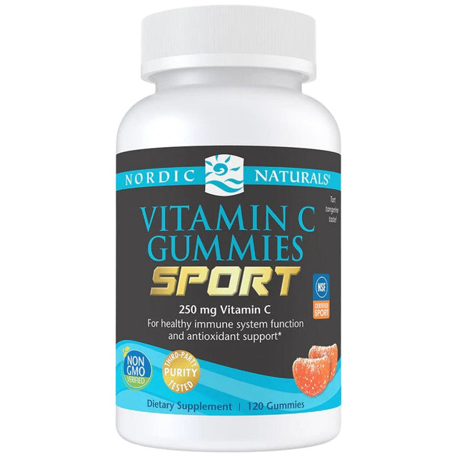 Vitamin C Gummies Sport 250 mg - 120 желирани бонбони  Nordic Naturals - Nutra Best Bulgaria
