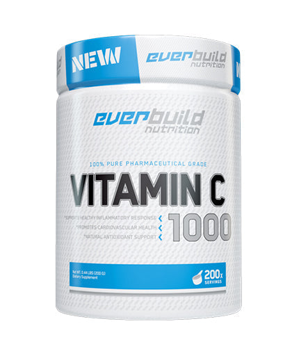 Vitamin C Powder - 0.200 кг  EVERBUILD - Nutra Best Bulgaria