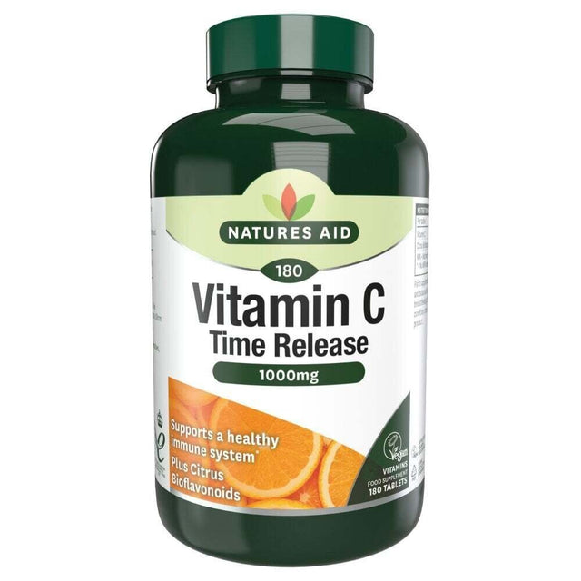 Витамин С с удължено освобождаване (Vitamin C Time Release) 1000mg 90 таблетки NaturesAid  Natures Aid - Nutra Best Bulgaria
