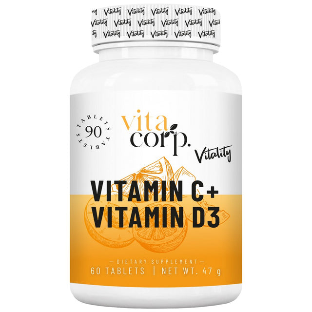 Vitamin C + Vitamin D Vitality - 90 Таблетки  VitaCorp - Nutra Best Bulgaria