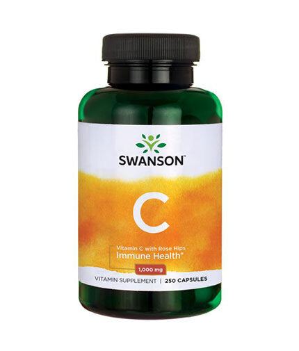 Vitamin C with Rose Hips 1000 mg - 250 капсули  Swanson - Nutra Best Bulgaria