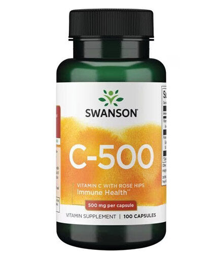 Vitamin C with Rose Hips 500 mg - 100 капсули  Swanson - Nutra Best Bulgaria