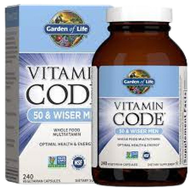 Vitamin Code / 50 & Wiser Men - 120 капсули  Garden Of Life - Nutra Best Bulgaria