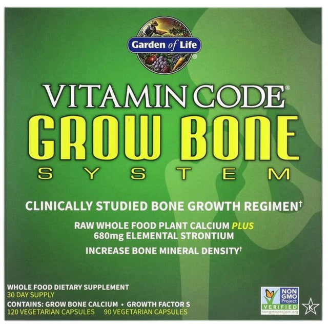 Vitamin Code Grow Bone System | 30 day supply - 120+90 капсули  Garden Of Life - Nutra Best Bulgaria
