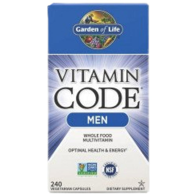 Vitamin Code / Men's Formula - 240 капсули  Garden Of Life - Nutra Best Bulgaria