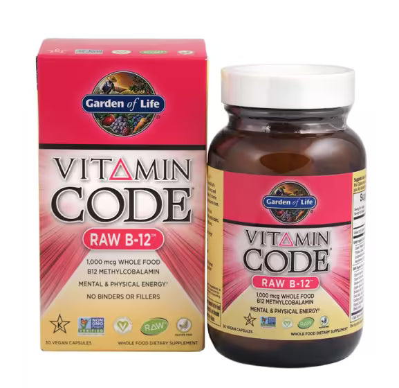 Vitamin Code / RAW B-12 - 30 капсули  Garden Of Life - Nutra Best Bulgaria
