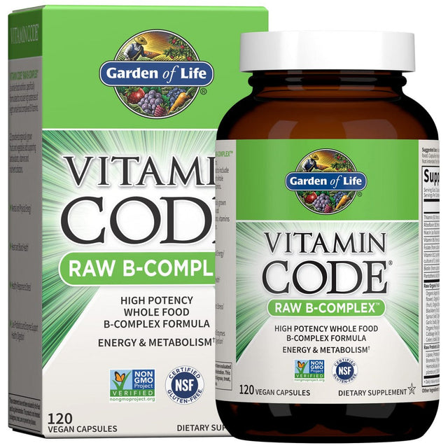 Vitamin Code / RAW B-Complex - 120 капсули  Garden Of Life - Nutra Best Bulgaria