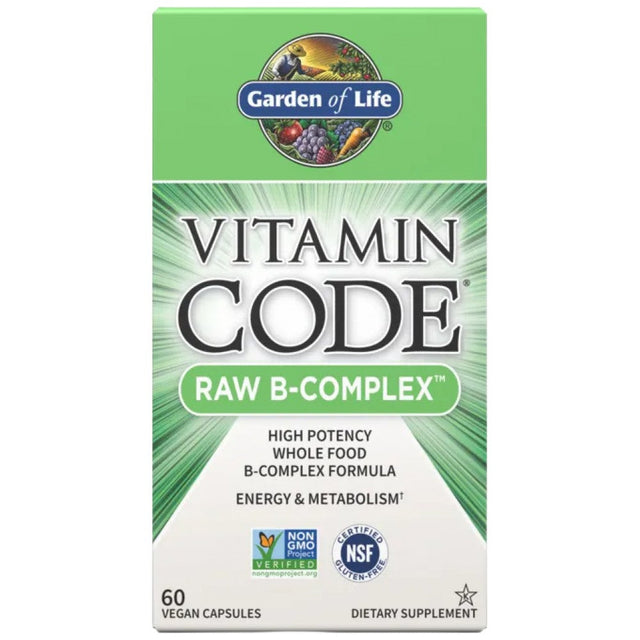 Vitamin Code / RAW B-Complex - 60 капсули  Garden Of Life - Nutra Best Bulgaria