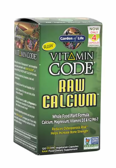 Vitamin Code / RAW Calcium - 120 капсули  Garden Of Life - Nutra Best Bulgaria