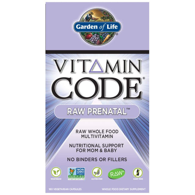 Vitamin Code / RAW Prenatal - 180 капсули  Garden Of Life - Nutra Best Bulgaria