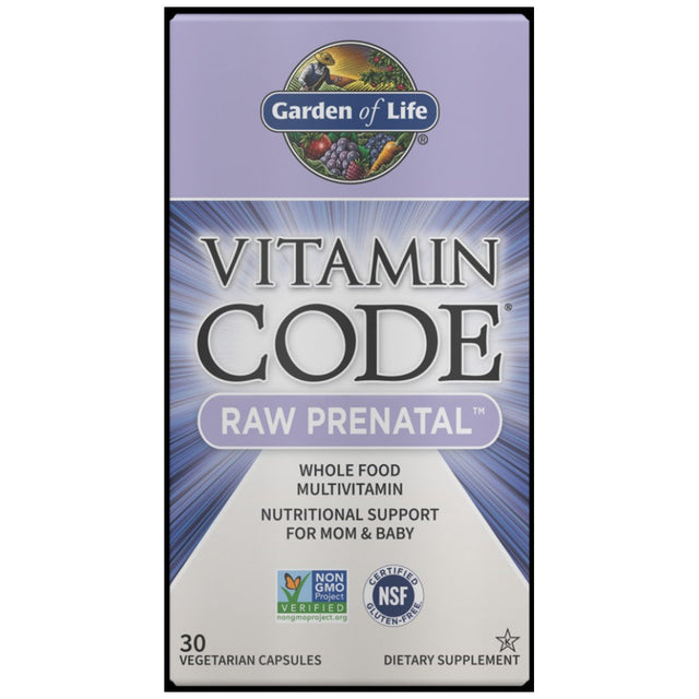 Vitamin Code / RAW Prenatal - 30 капсули  Garden Of Life - Nutra Best Bulgaria