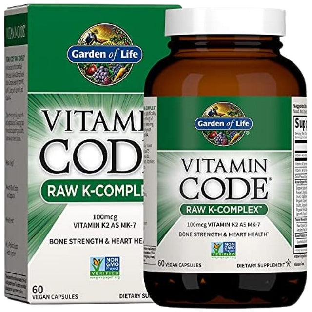 Vitamin Code / Raw K-Complex - 60 капсули  Garden Of Life - Nutra Best Bulgaria