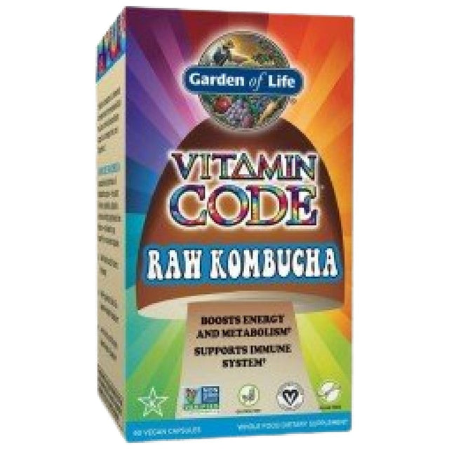 Vitamin Code / Raw Kombucha - 60 капсули  Garden Of Life - Nutra Best Bulgaria