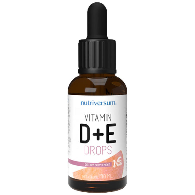 Vitamin D + E Drops 30 мл  Nutriversum - Nutra Best Bulgaria