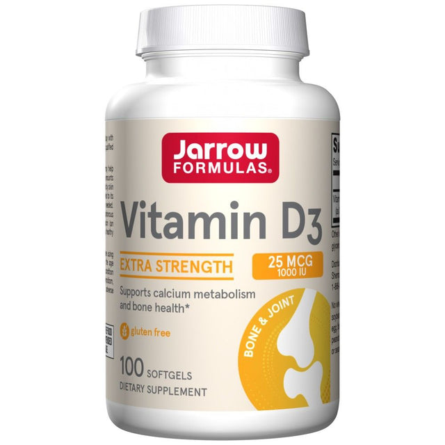 Vitamin D3 1000 IU - 100 Гел капсули  Jarrow Formulas - Nutra Best Bulgaria