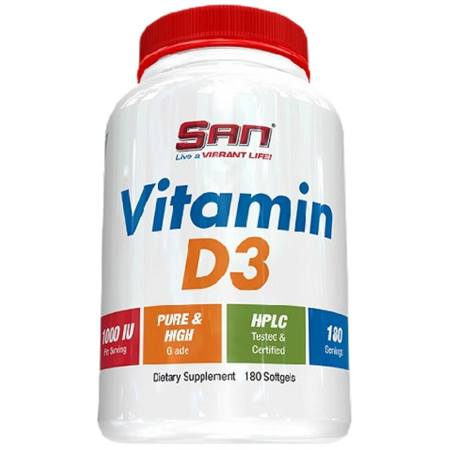 Vitamin D3 1000 IU - 180 Гел капсули  SAN - Nutra Best Bulgaria