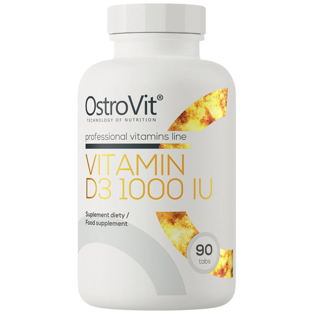 Vitamin D3 1000 IU 90 Таблетки  OstroVit - Nutra Best Bulgaria